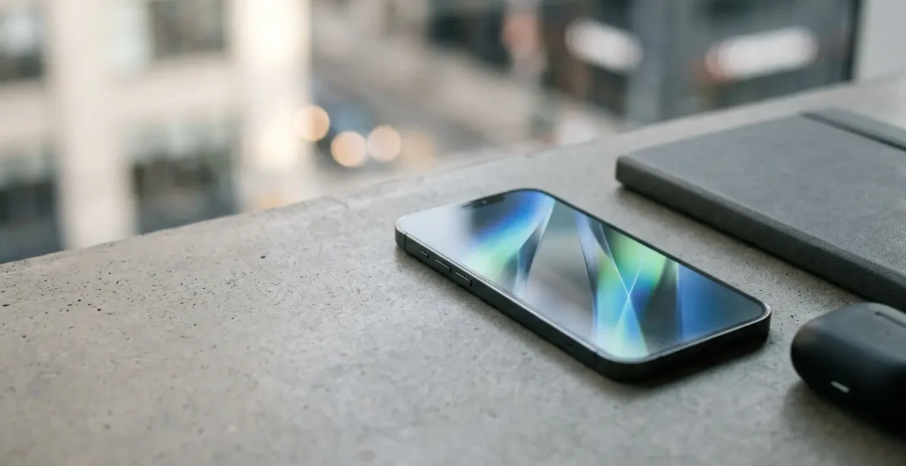 Modern smartphone with clean minimalist interface concept representing streamlined Android system performance