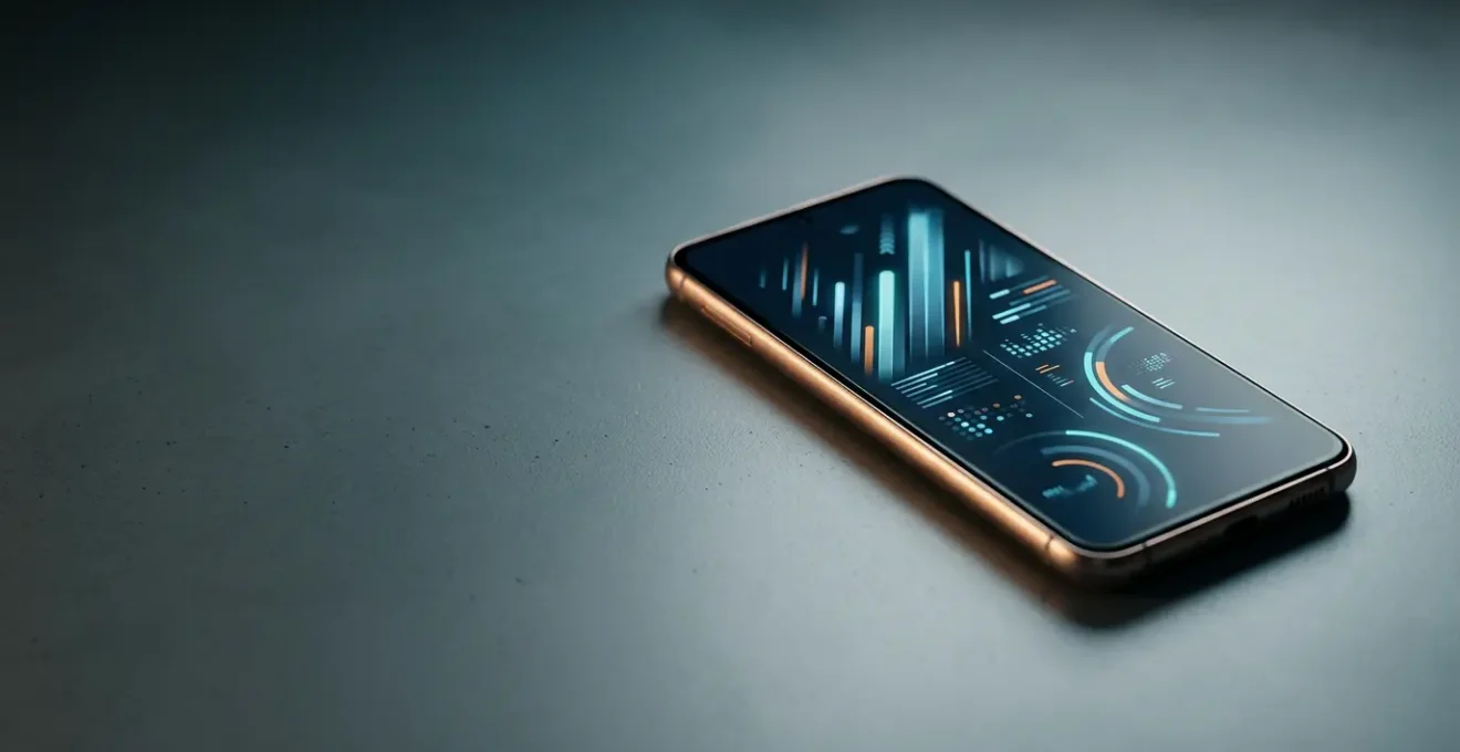 High-performance Android smartphone showing system optimization in action