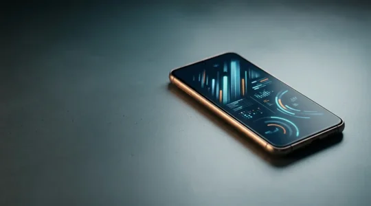 High-performance Android smartphone showing system optimization in action