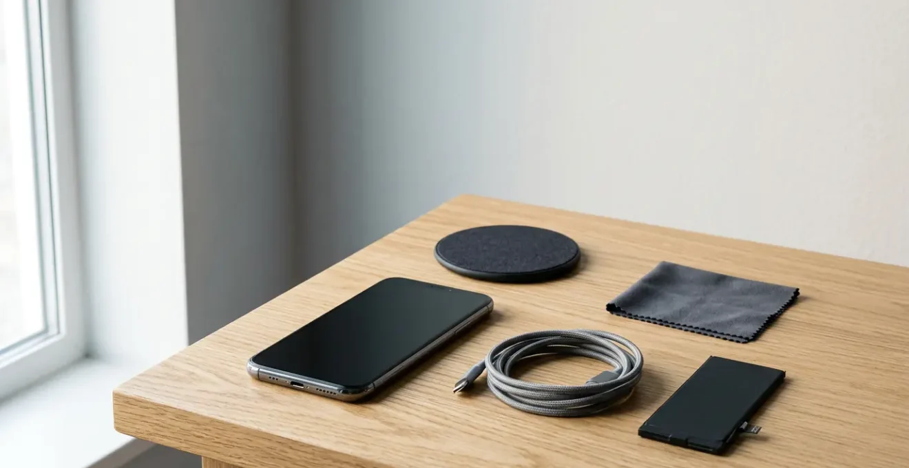 Smartphone maintenance and longevity concept showing device care essentials