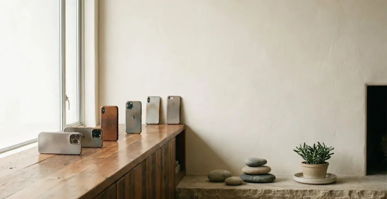 Premium smartphone ecosystem showing device lifecycle stages from purchase to resale with security updates visualization